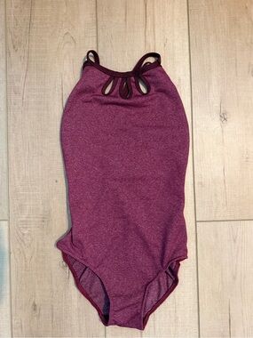 FIVE DANCEWEAR Girls' Keyhole Leotard Heather Berry